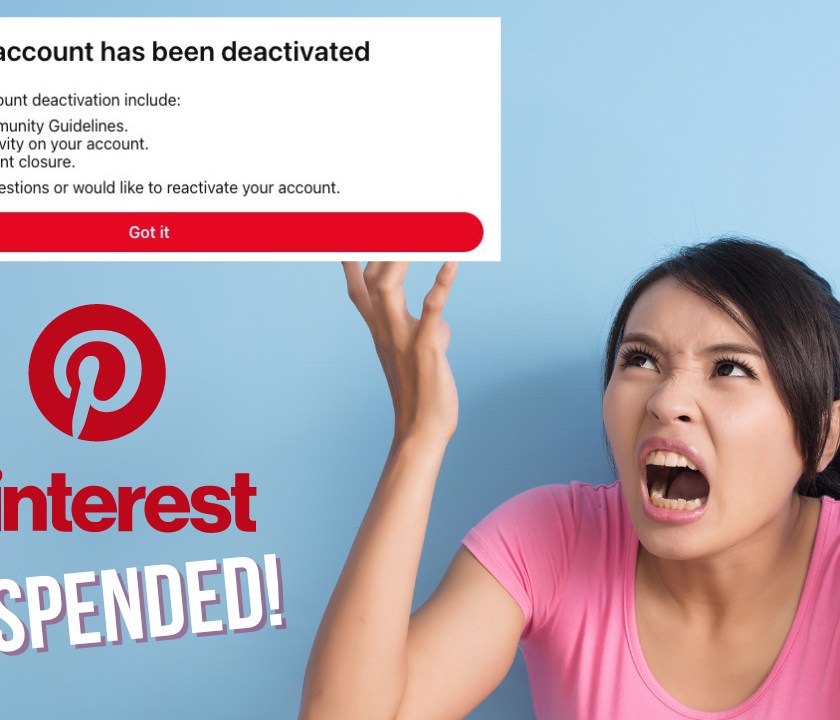 Why my Pinterest account was suspended?