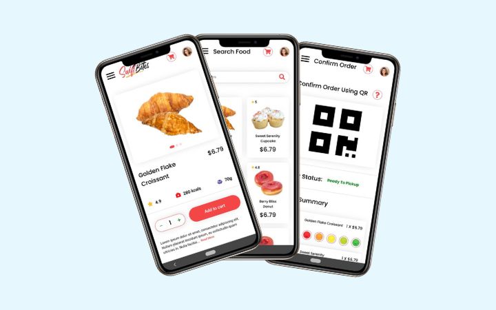 Food review app for SwiftBites Bakery​